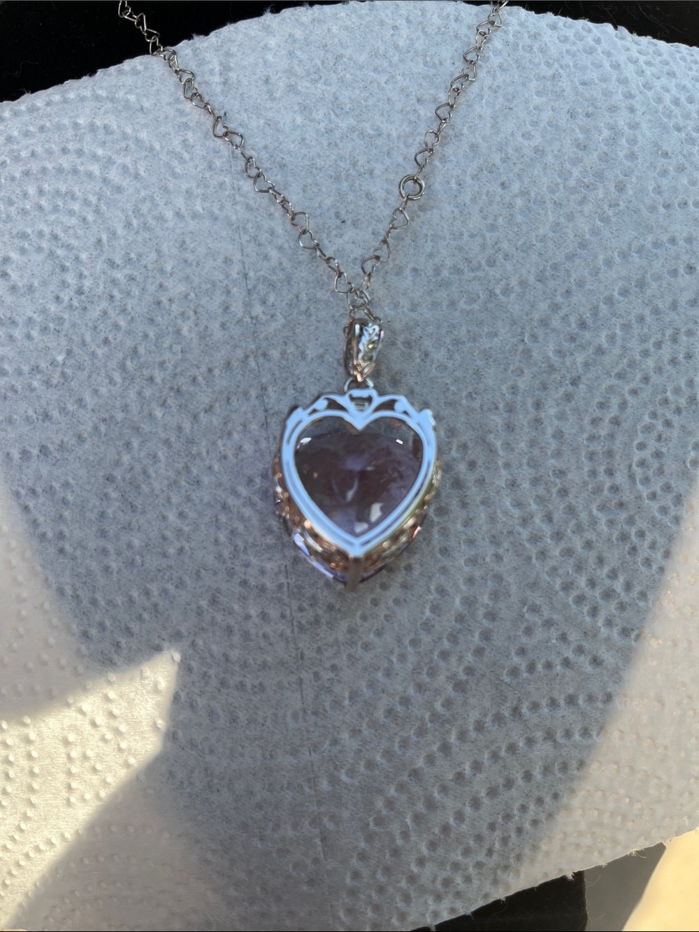 πππ©·πGEMS EN VOGUE AMETHYST 925 HEART PENDANT.ππ©·ππΈ - Picture 3 of 8